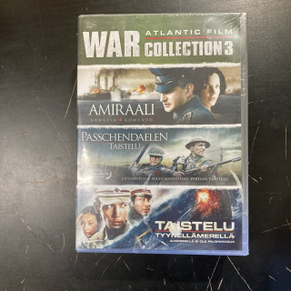 War Collection 3 (Amiraali / Passchendaelen taistelu / Taistelu Tyynellämerellä) 3DVD (avaamaton) -sota/draama-